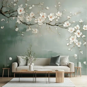 Blossoming Interior Serenity