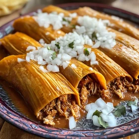 Savory Tamales with Onions and Cilantro