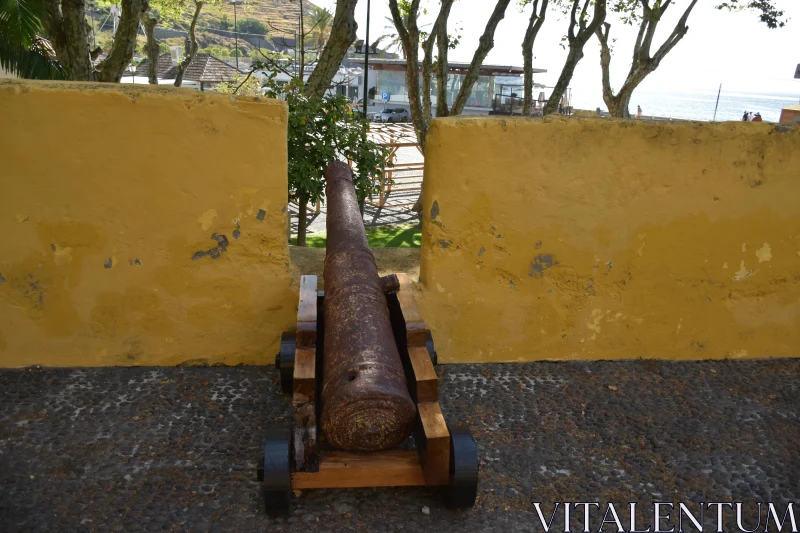 Ancient Cannon on Madeira Fortress Free Stock Photo