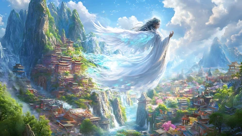 Serene Heights: A Fantasy Landscape
