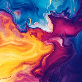 Colorful Flowing Abstract Art