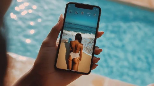 Mobile Beach View Summer