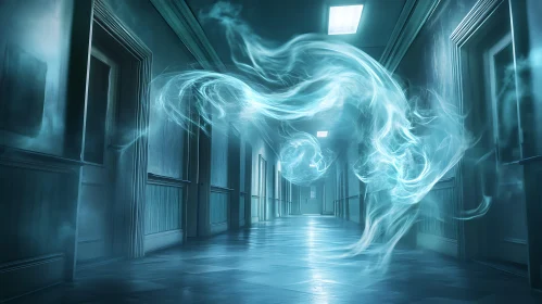 Spectral Presence in Silent Hallway