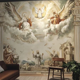 Ethereal Angels Mural Art