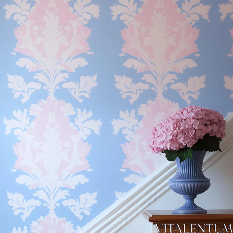 Floral Arrangement with Pink Hydrangea