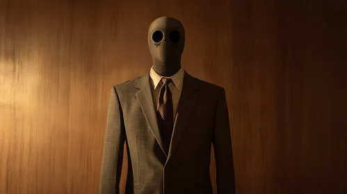 Mysterious Masked Man in a Suit