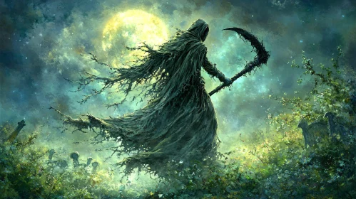Moonlit Reaper: A Night's Omen