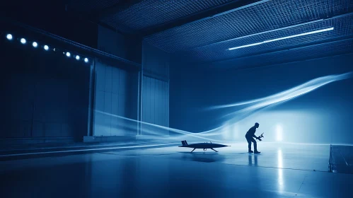Futuristic Aircraft Model Test