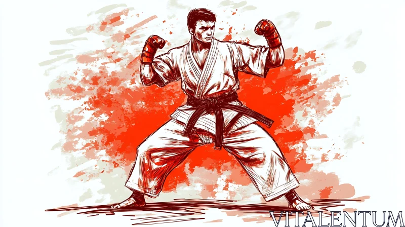 Martial Arts Sketch in Action