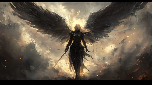 Dark Angel with Sword