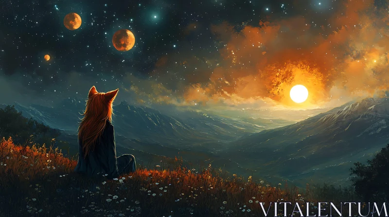 Dreamy Fox-Girl Scene