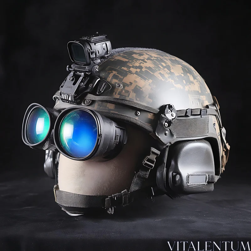 Tactical Helmet Equipped with Night Vision