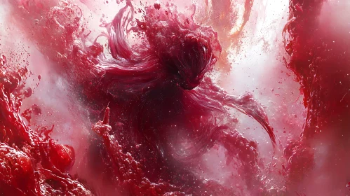 Crimson Tide Abstract