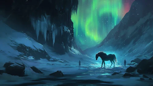 Horse in Winter Wonderland