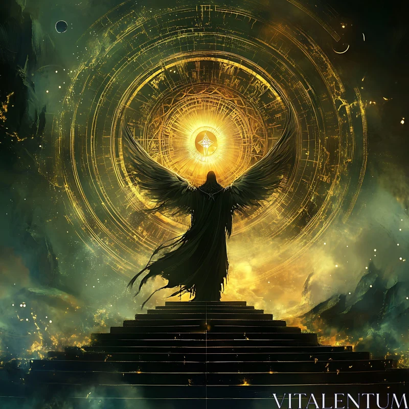 Angel Ascending to Light