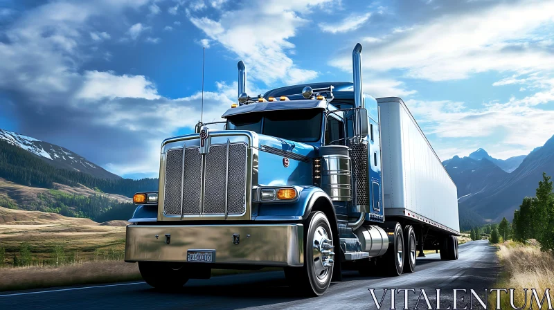 Truck on the road