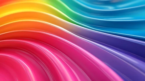 Undulating Spectrum: Abstract Color Harmony
