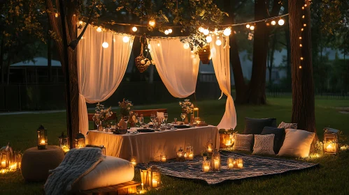 Romantic Outdoor Dining Experience