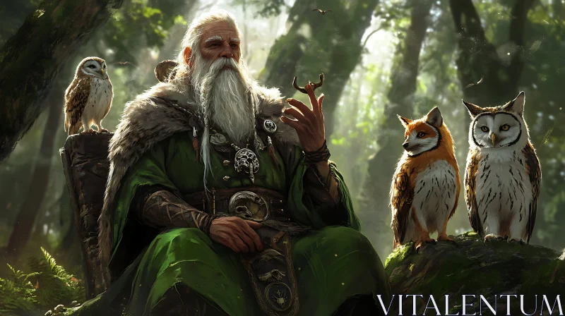 Enchanted Forest Elder and His Familiars