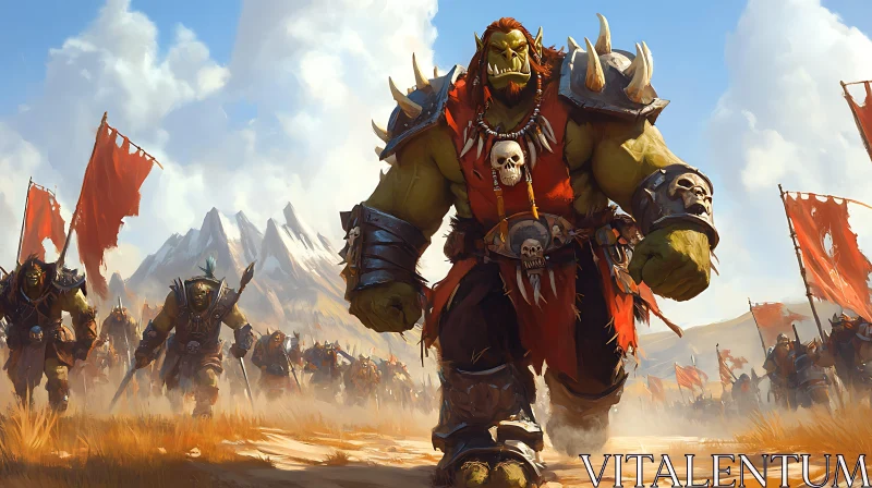 Green-Skinned Warriors Advancing