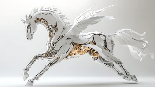 Steampunk Pegasus: Metal and Myth Combined