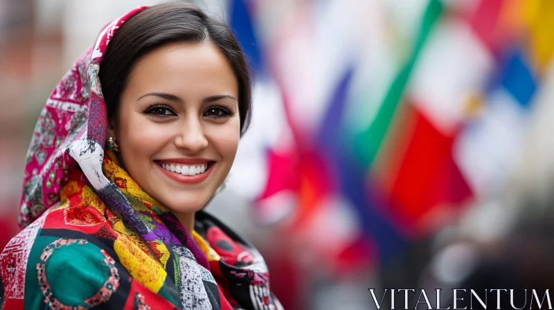 Woman Portrait with Headscarf