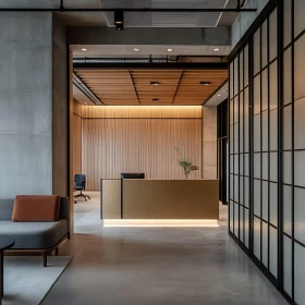 Minimalist Interior Design of Reception