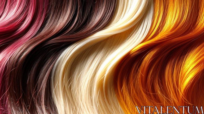 AI ART Stunning Hair: A Fusion of Pink, Brown, and Blonde