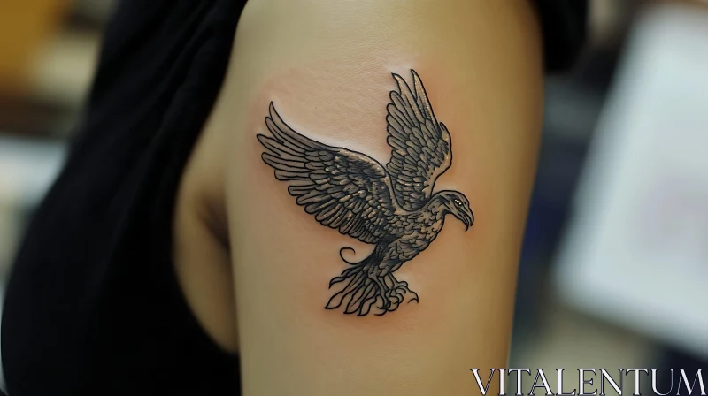 Majestic Bird Tattoo AI Image