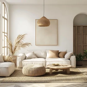 Minimalist Home Decor with Woven Textures