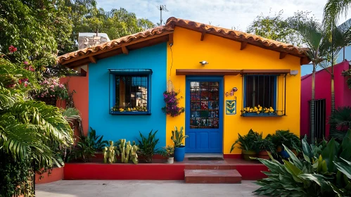 Brightly Painted Home Exterior