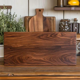 Close-Up of Wooden Cutting Board