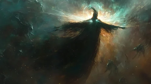 Abstract Spectral Figure Art