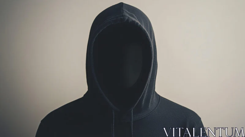 Anonymous Figure in Hoodie AI Image