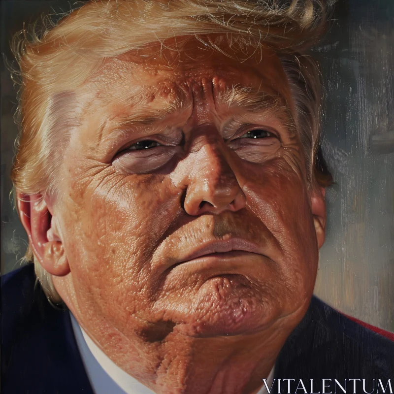 AI ART Donald Trump's Detailed Portrait