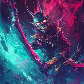 Mystical Demon with Sword