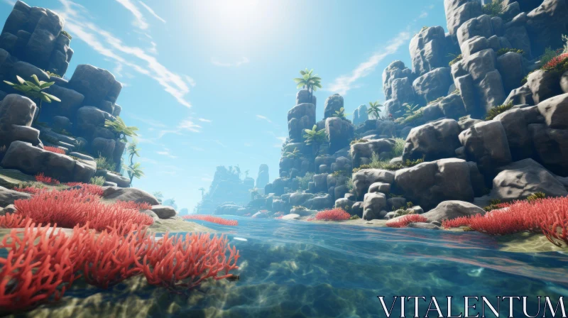 Tropical Underwater Realm: A Dive into Nature's Beauty AI Image