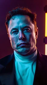 Elon Musk Detailed Artistic Portrait