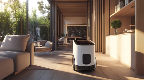 Robot in a Contemporary Home Setting