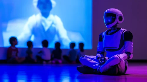 Meditative Robot and Children
