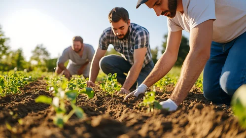 Farmers Planting Seedlings