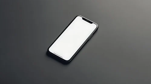 Minimalist Phone Mockup on Dark Background