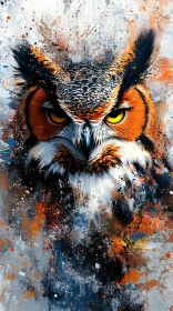 Vivid Owl Art