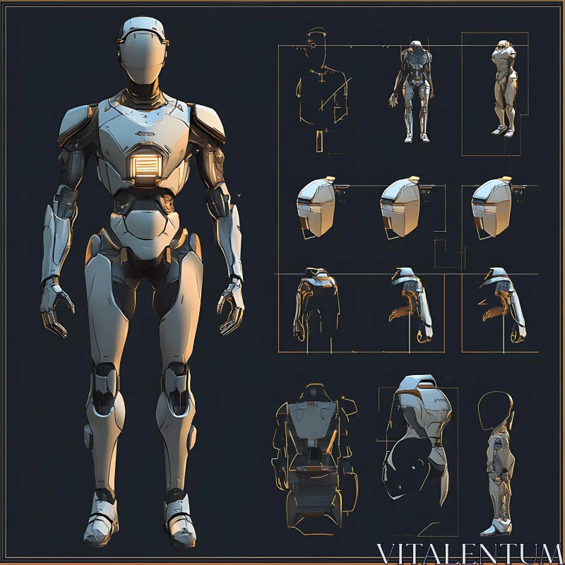 Futuristic Mech Design AI Image