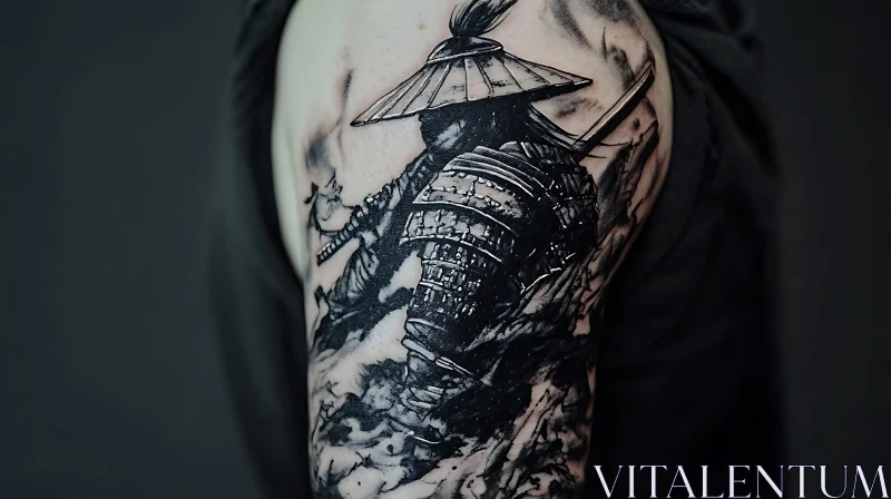 Samurai Arm Tattoo AI Image