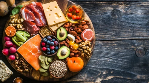 Diverse Fresh Ingredients Display