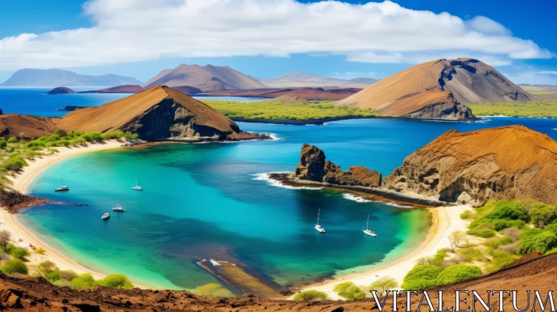 Explore the Enchanting Galápagos Islands: Stunning Beaches and Islands AI Image