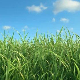 Grass Field and Blue Sky