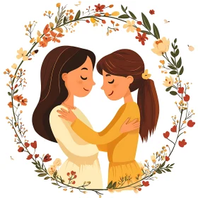 Floral Wreath of Friendship and Affection