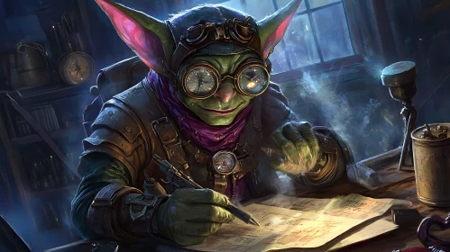 Steampunk Goblin Drafting Plans